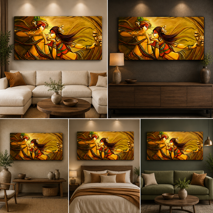 Radha Krishna Painting | Canvas Painting Frame