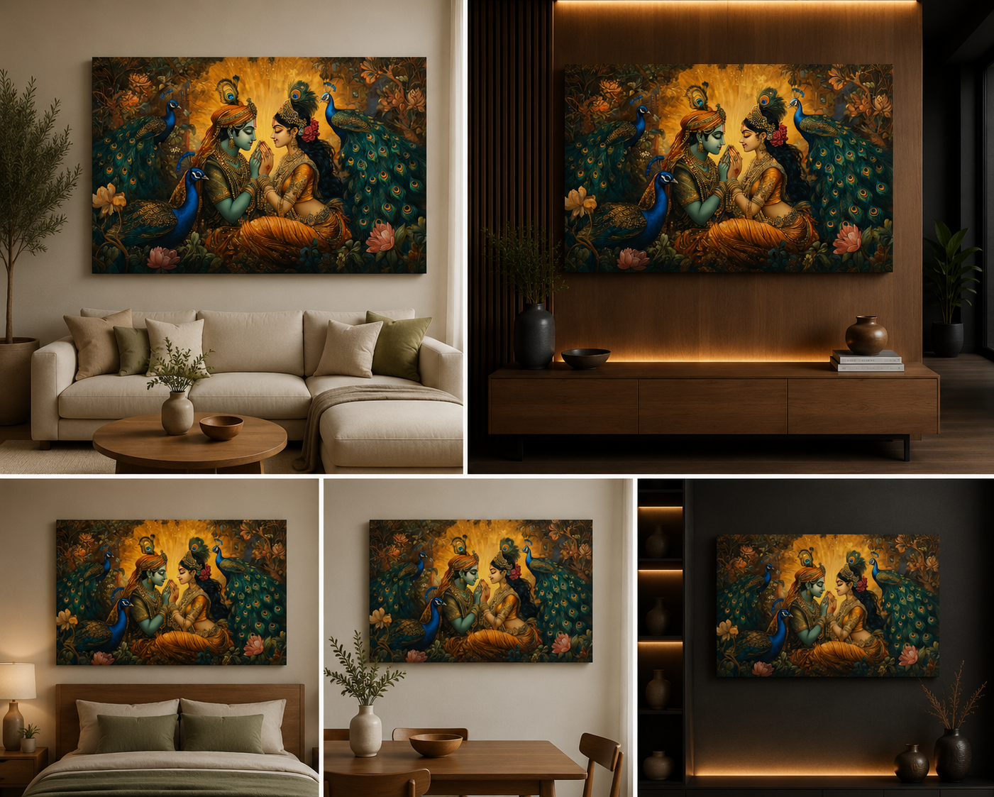 Radha Krishna Painting | Canvas Painting Frame