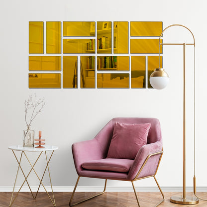 designer bricks wall decal for decoration 3D Golden Mantra Wall Decor for Living Room Sanskrit Mantra Decor Acrylic self adhesive