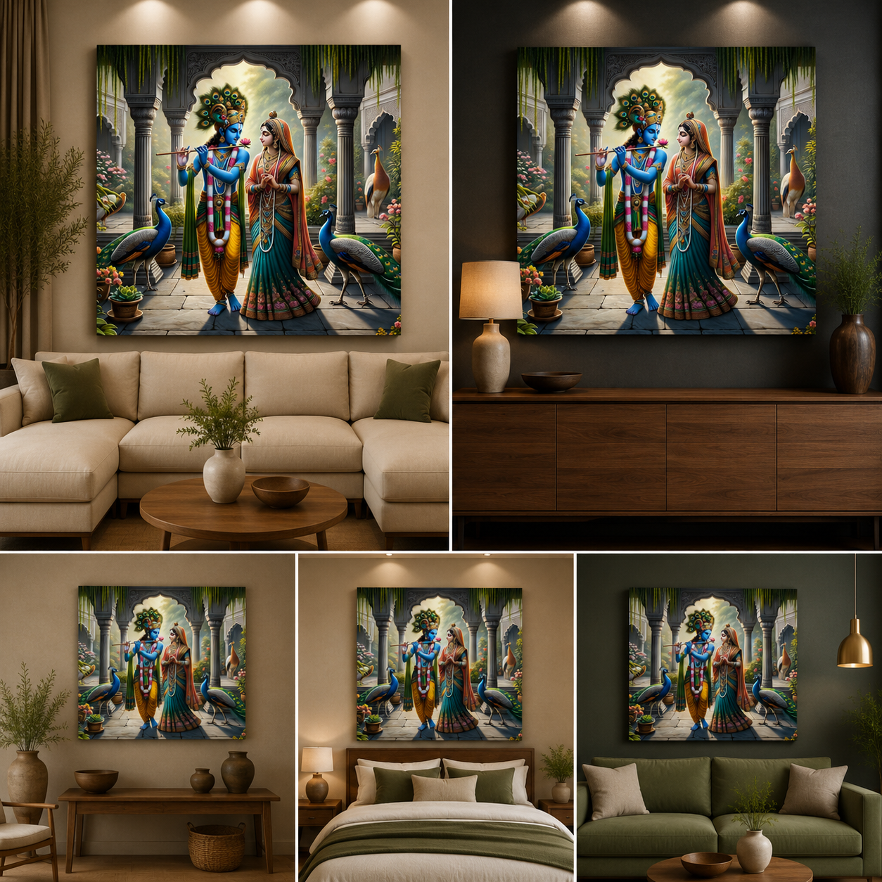 Radha Krishna Painting | Canvas Painting Frame