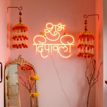 Shubh Dipawali Neon Light Sign | Custom Neon Sign