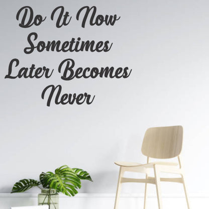 Black Acrylic Motivational Quotes self adhesive for office decor home shops