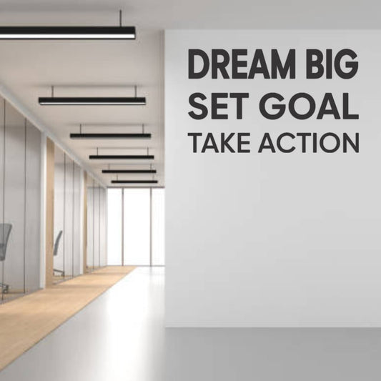 Black Acrylic Motivational Quotes self adhesive for office decor home shops