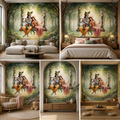 Radha Krishna Wallpaper | Peel & Stick Premium Wallpaper