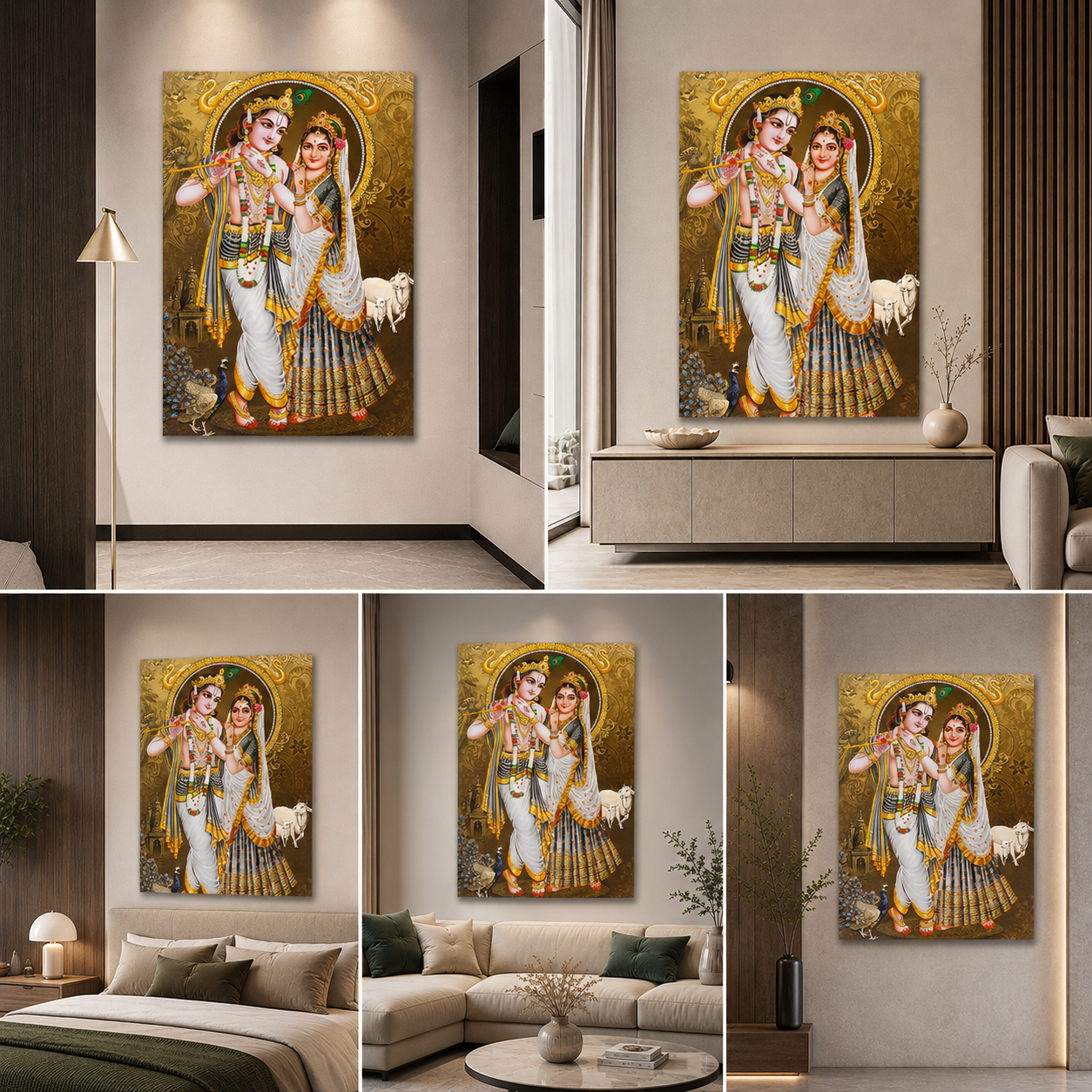 Radha Krishna Painting | Canvas Painting Frame