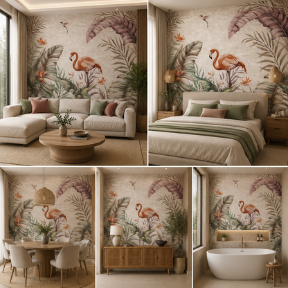 Swan Wallpaper for Living Room Self Adhesive