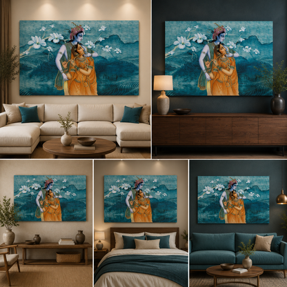Radha Krishna Painting | Canvas Painting Frame