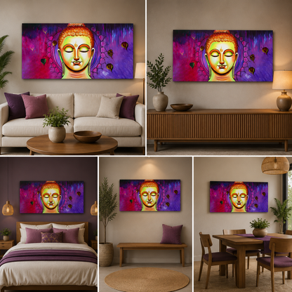 Buddha Painting for Living Room Wall Decor
