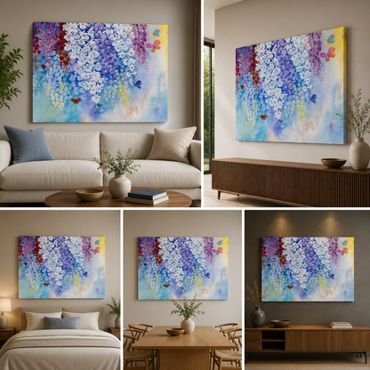 Orchid Flowers Frame for Living Room Wall Decor