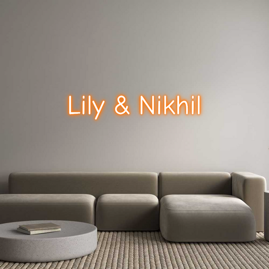 Custom Neon: Lily & Nikhil