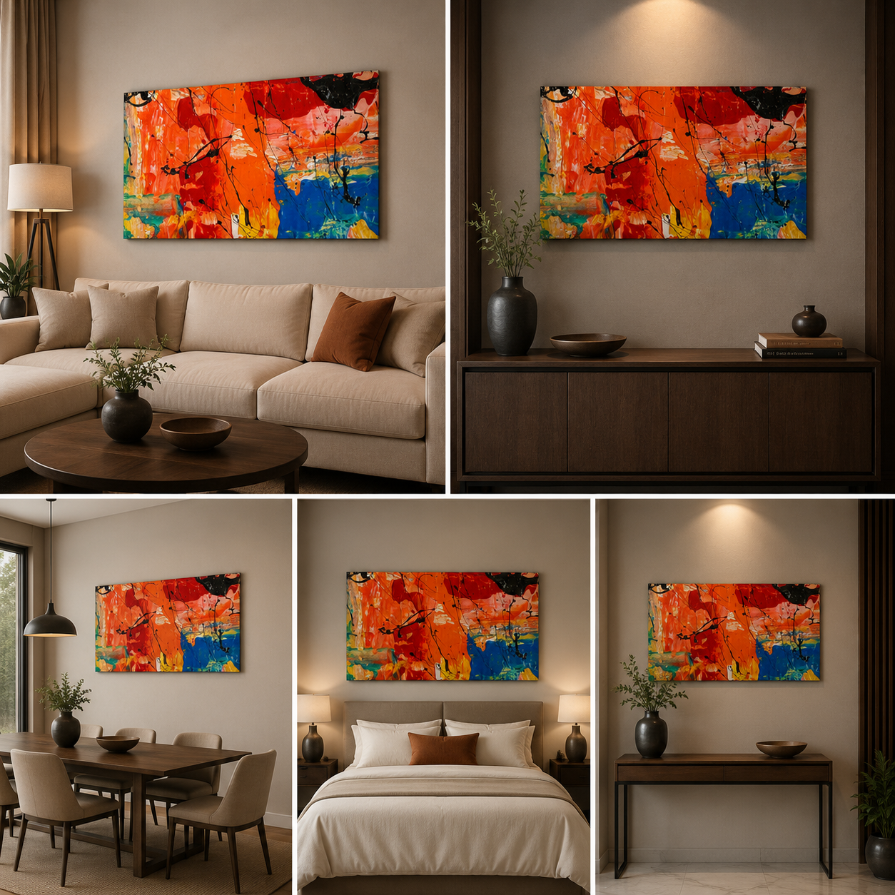 Abstract Wall Art Frame for Wall Decor
