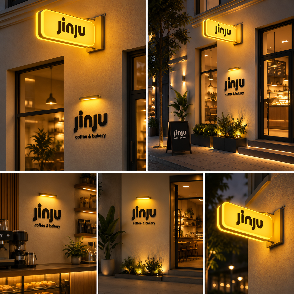 Premium LED Acrylic Projecting Sign Board for Cafés, Bakeries, Restaurants & Retail Stores