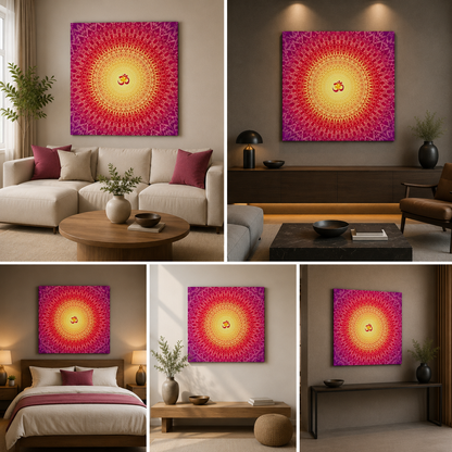 OM Abstract Paintings for Bedroom Drawing Room