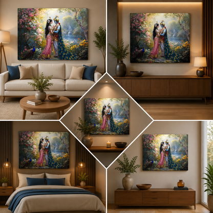 Radha Krishna Painting | Canvas Painting Frame