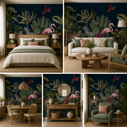 Forest Theme Self- Adhesive Wallpaper