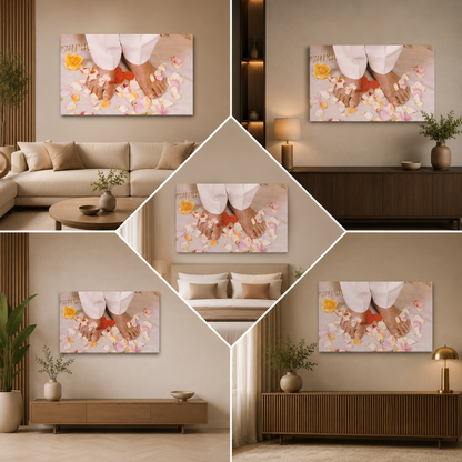 Guruji Swaroop Canvas Painting Wall Frame for Living Room | Divine Decor