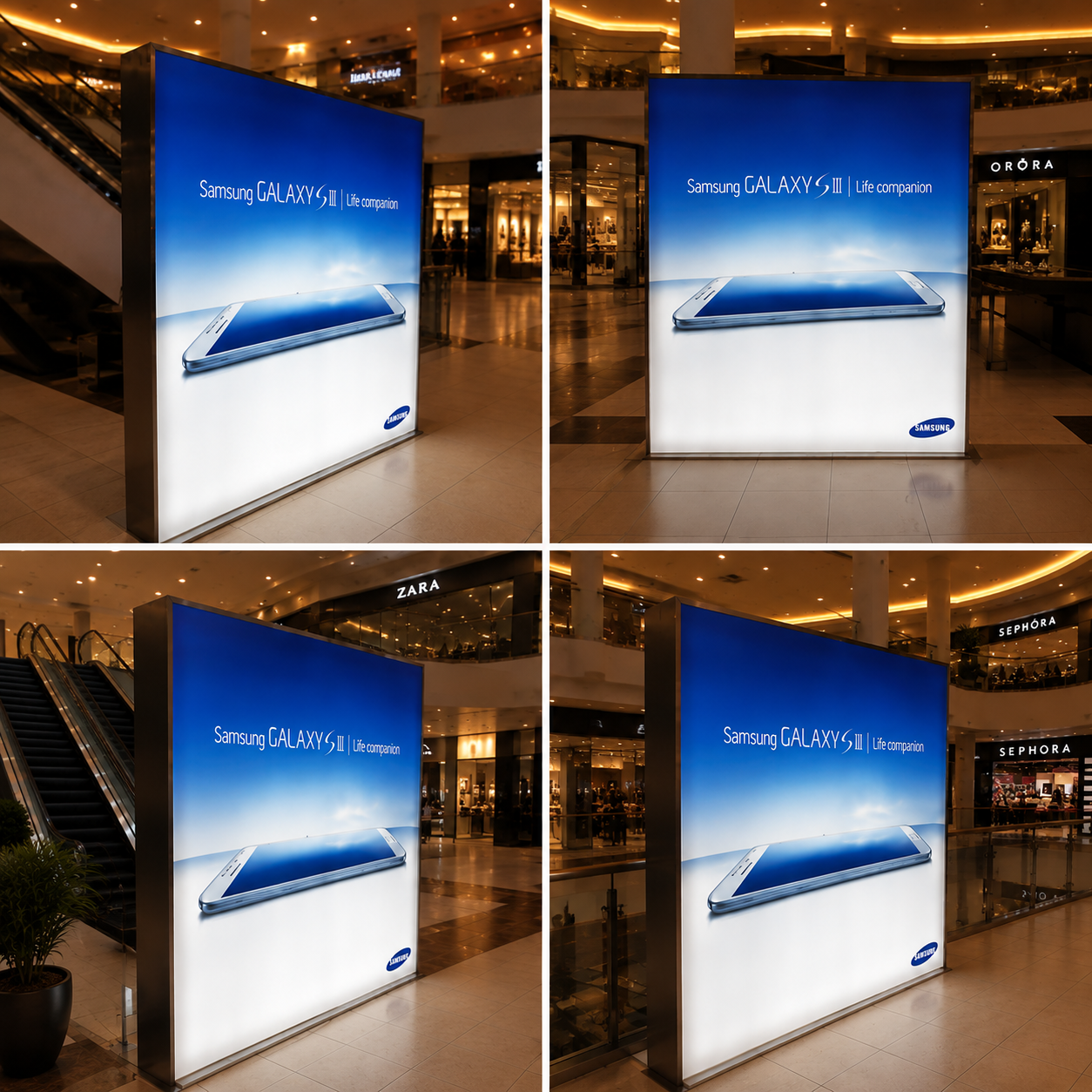 LED Fabric Light Panel | Freestanding Backlit Display for Retail Advertising