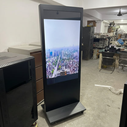 floor standing digital advertising display screen LED digital signage standee advertising display