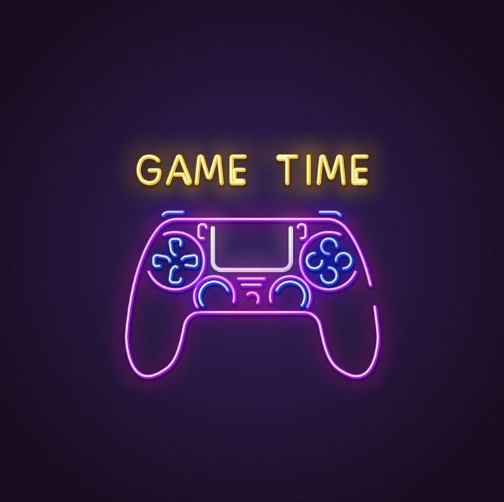 Game Time neon sign board neon light name plate controller LED wall décor