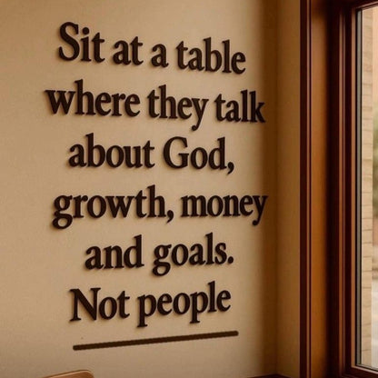 Growth mindset quote wall decal talk about growth money and goals office decor
