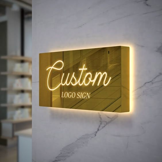 illuminated cube letter sign suspended ceiling lightbox signage for retail and shop branding