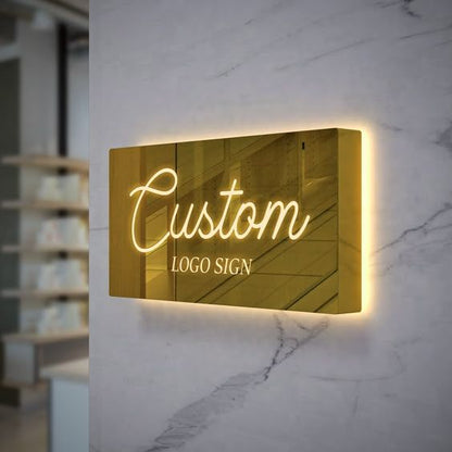illuminated cube letter sign suspended ceiling lightbox signage for retail and shop branding