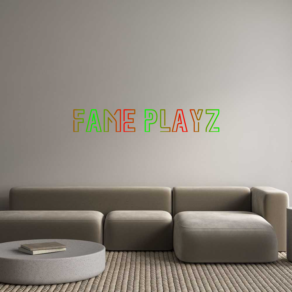 Custom Neon: fame playz