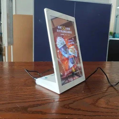 LED Digital Standee Video Display Signage for Branding, Advertising | 24" Table Top Digital Advertising Display Screen | Led Video Standee