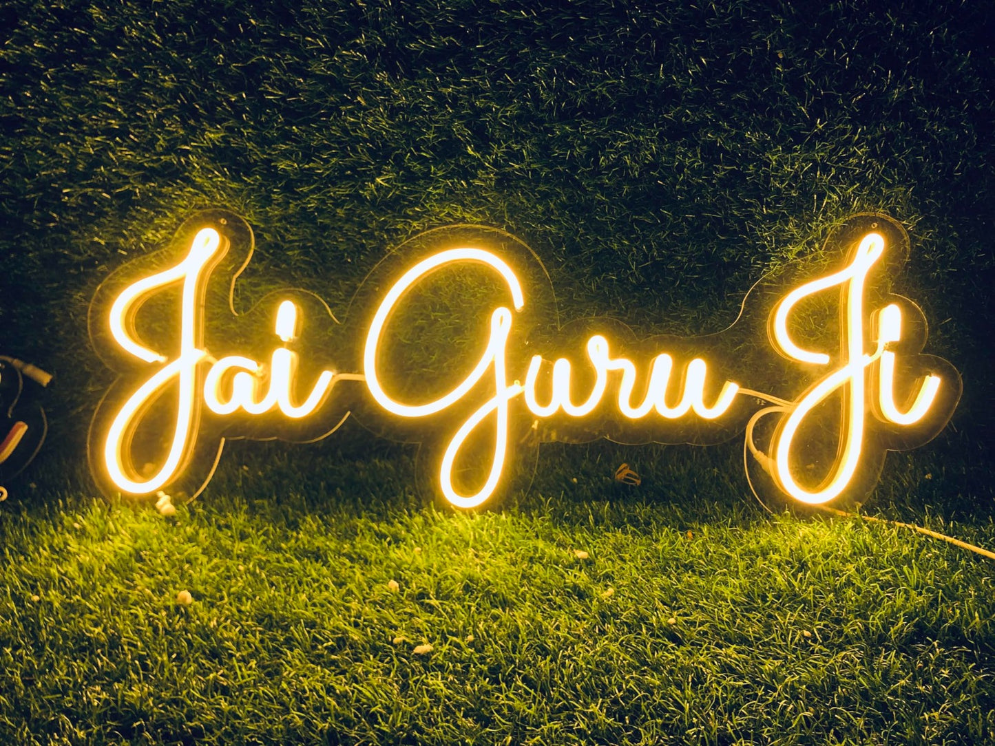 Jai Guru Ji Custom LED Neon Sign | Guru Ji Wall Decoration