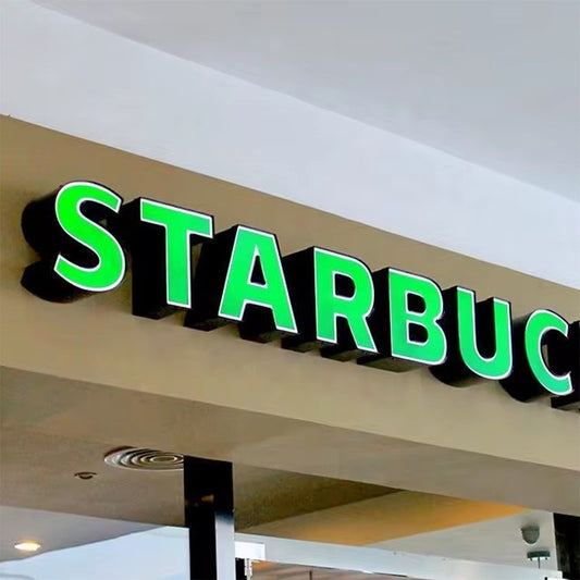 LED acrylic channel letter sign 3D illuminated shop front signage for retail store branding