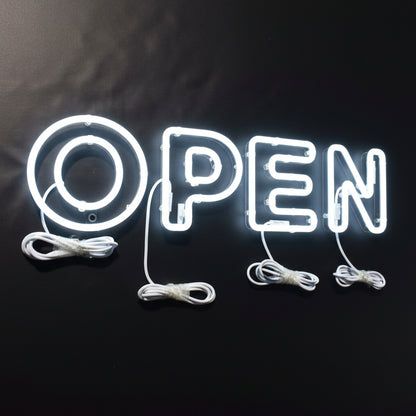 led open sign board illuminated acrylic open letters for shop display bright signage