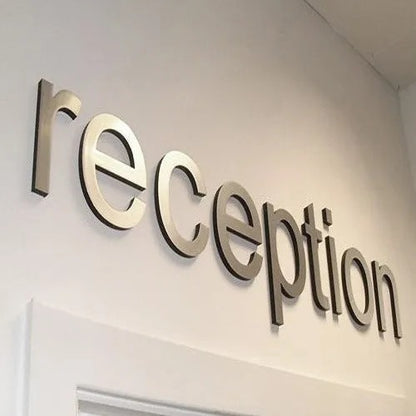 Backlit 3D Acrylic Letter Sign Board | Premium Halo Light Logo Sign for Office & Showroom | LED Back Glow Signage