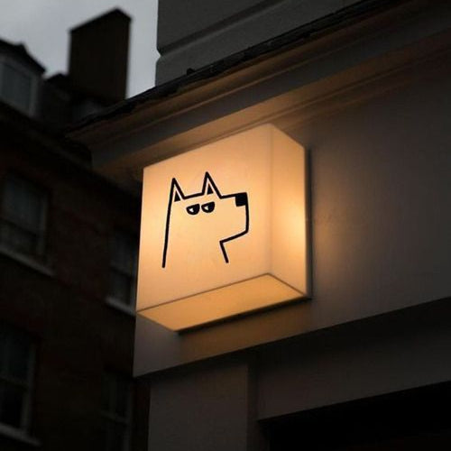 Custom Cafe Projecting Light Box Sign | LED Coffee Shop Blade Signage | Outdoor Backlit Business Board for Bakery Storefront Branding