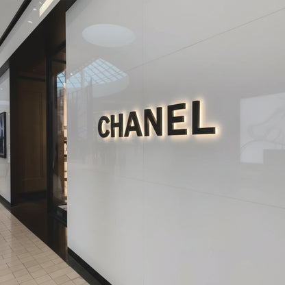 premium halo light acrylic letters wall sign illuminated branding signage white wall