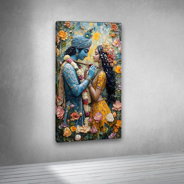 Radha Krishna Painting | Canvas Painting Frame