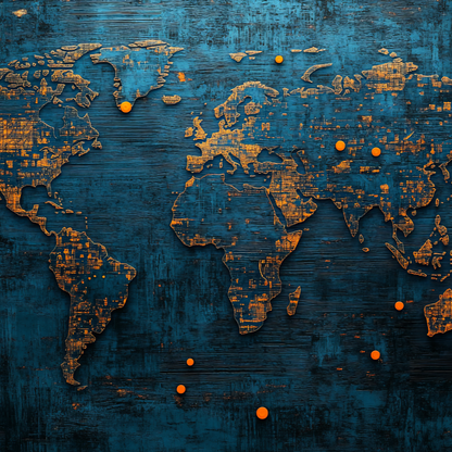 World Map Wallpaper for Office Wall Decors | Wallpaper | Map wallpapers