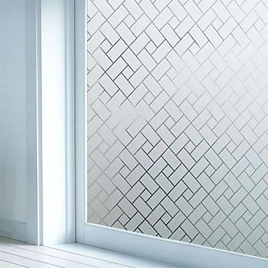 minimal pattern frosted glass film decorative privacy vinyl for windows modern subtle design