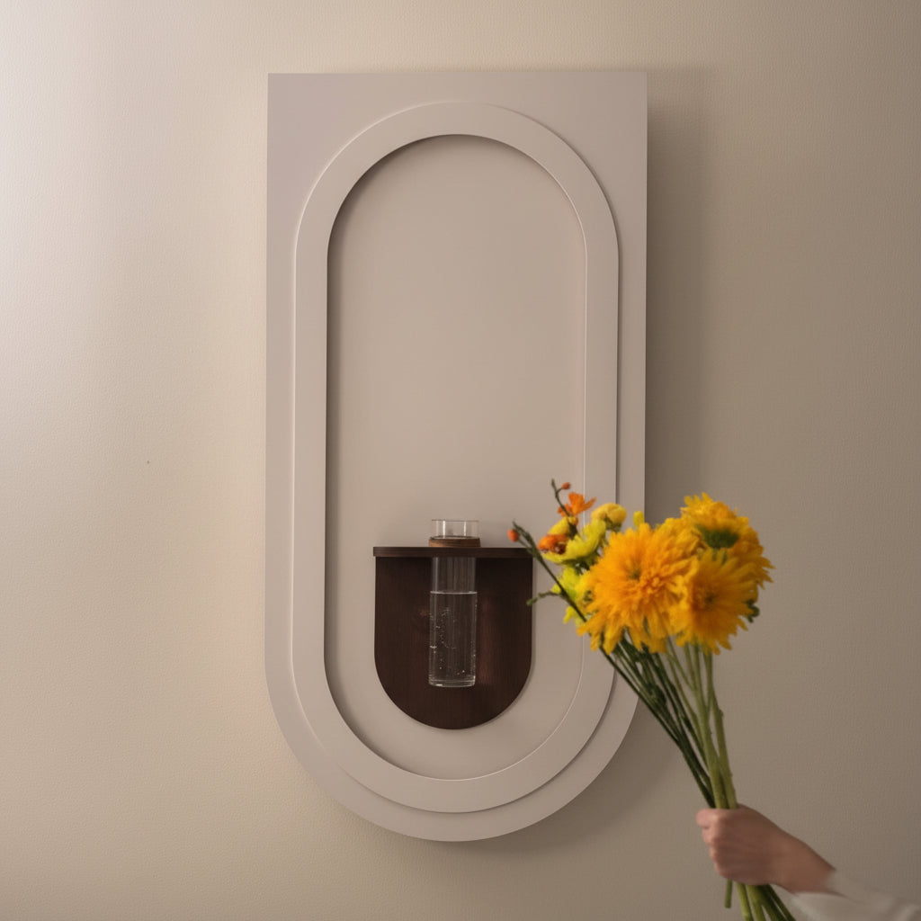 minimalist arch wall vase with glass tube modern home decor
