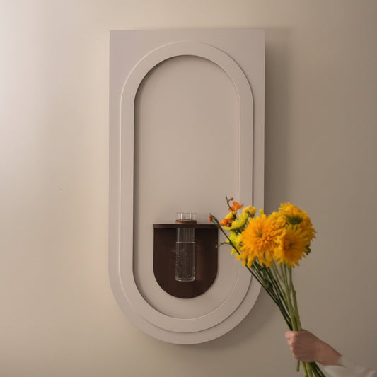 minimalist arch wall vase with glass tube modern home decor
