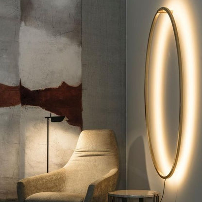 Modern LED Wall Light Panel Set | Decorative Backlit Circular Wall Lights | Ambient Bedroom Lighting for Home Interior Decor