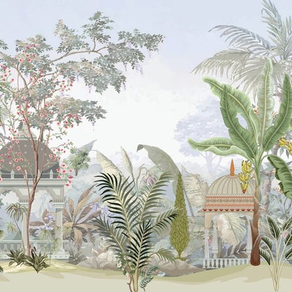 garden 370 gsm Wallpaper Self Adhesive Mural Wallpaper Customized Wallpaper tiles