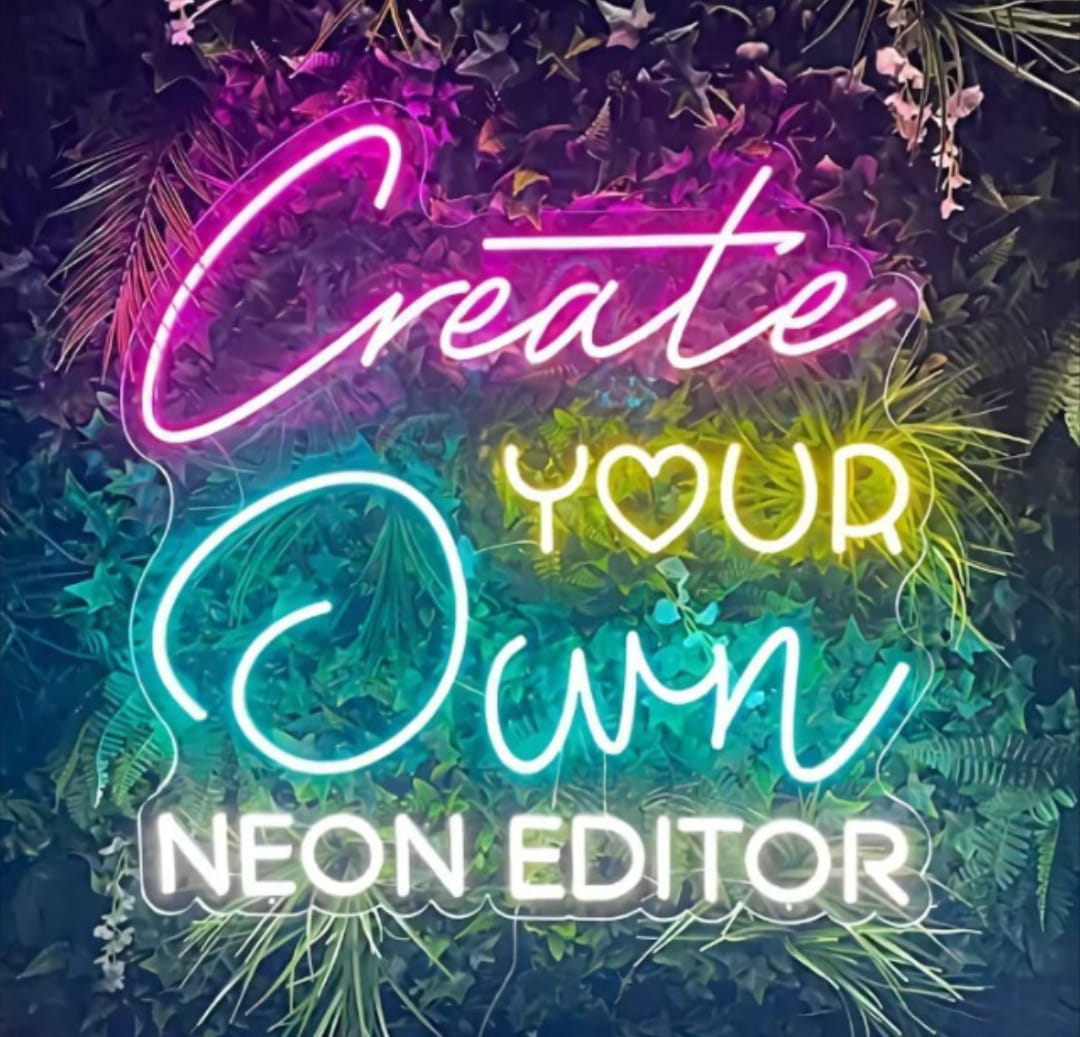 personalized neon sign create your own design Custom Neon Sign | Customized Neon Light Wall Decor Gifting
