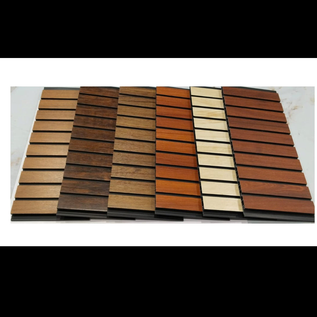 WPC Wall Panel | WPC Fluted Wall Panel PVC Louvers for Wall Decors | WPC Wall Panel Louvers (size - 12 x 120 Inches each Panel) (Qty - 10 Nos)