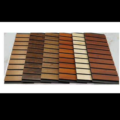 WPC Wall Panel | WPC Fluted Wall Panel PVC Louvers for Wall Decors | WPC Wall Panel Louvers (size - 12 x 120 Inches each Panel) (Qty - 10 Nos)