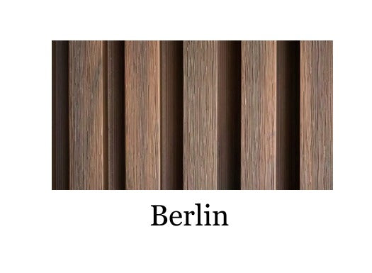 WPC Wall Panel for Exterior Outdoor Facade Louvers | WPC Fluted Wall Panel Louvers for Building Front Facade Elevation  (size - 8.5 x 110 Inches each Panel) (Qty - 10 Nos)