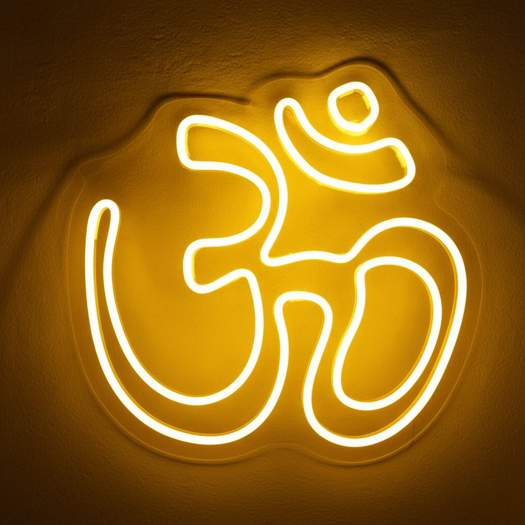 om symbol neon sign board customised spiritual neon light signs wall decor custom neon sign