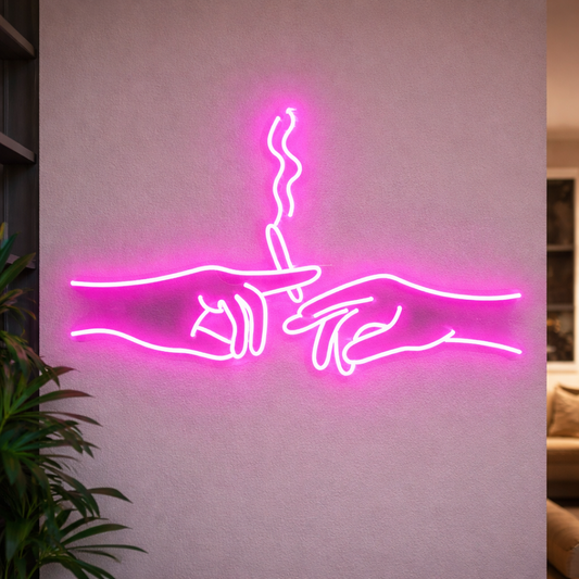 Pinky promise neon sign board neon light name plate pink LED wall décor