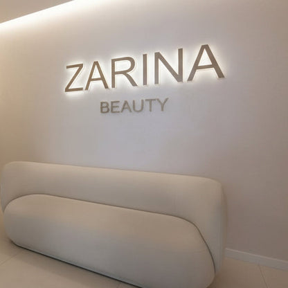 premium gold acrylic letters welcome moto wall branding signage modern office decor