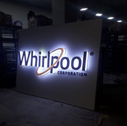 premium office wall logo acrylic letters signage for reception and interior branding
