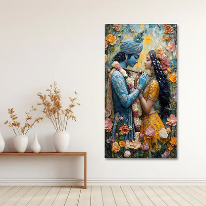 Radha Krishna Painting | Canvas Painting Frame